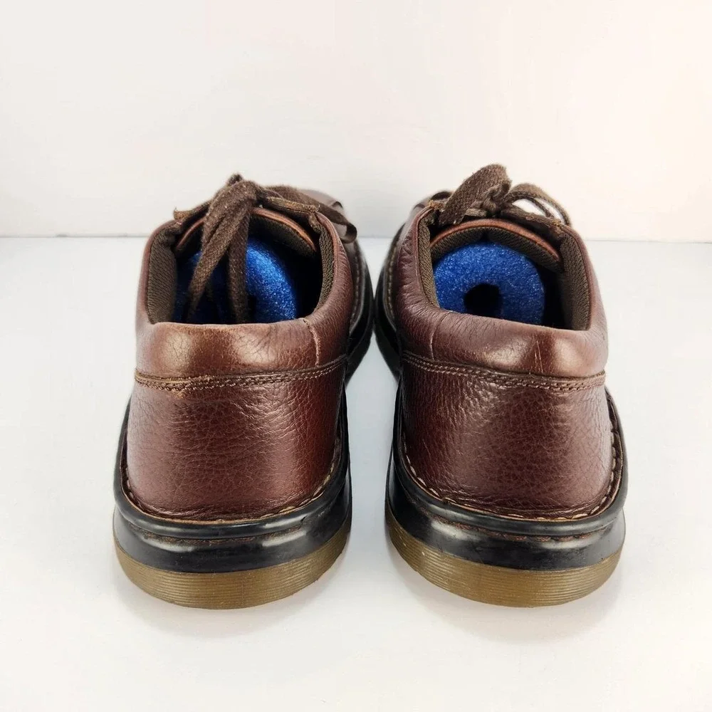 Dr. Martens John Brown Leather Oxford Shoes Men's Size 10 Casual Comfort Lace Up